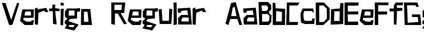 Vertigo Regular font