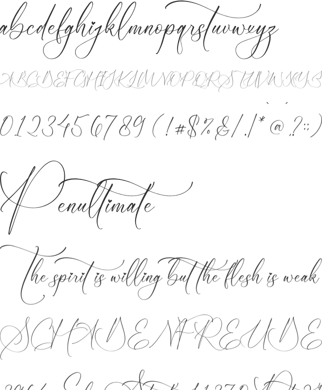 Moriyathena font preview
