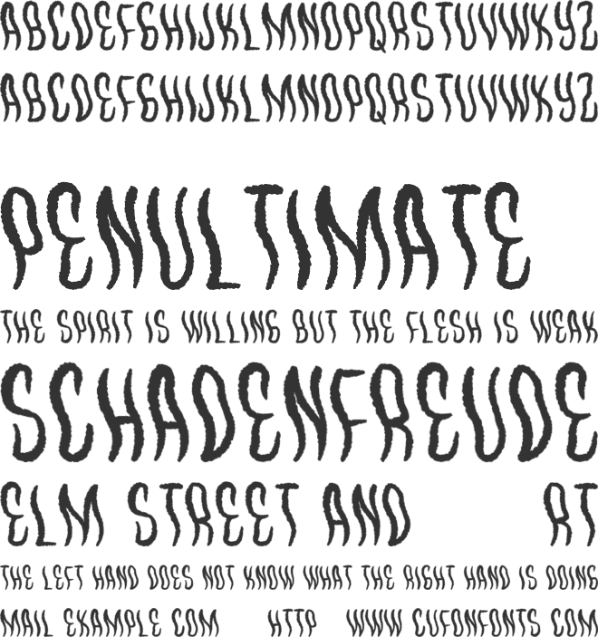 Waves Killer font preview