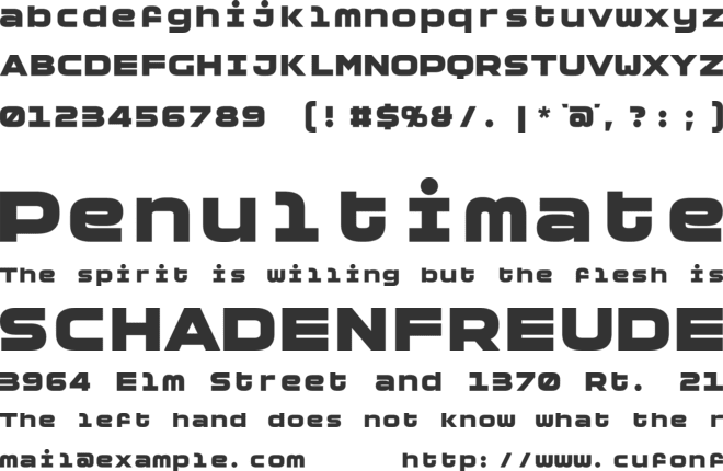 Moki font preview