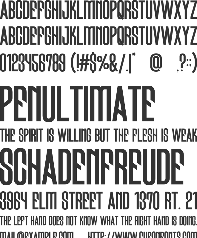 Paranomik font preview