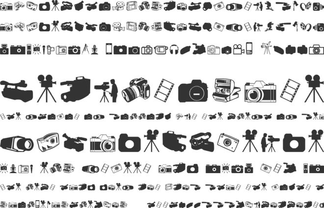 Kamera Dings font preview