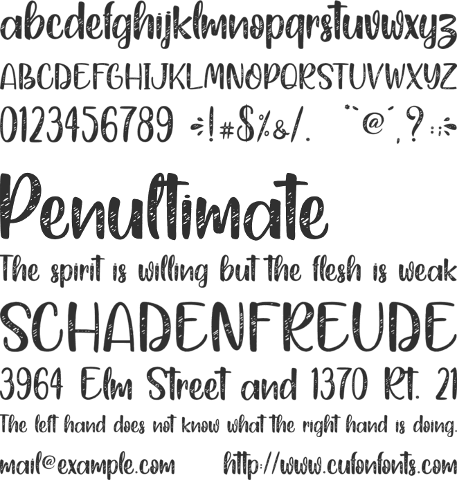 Black Parade - Personal Use font preview