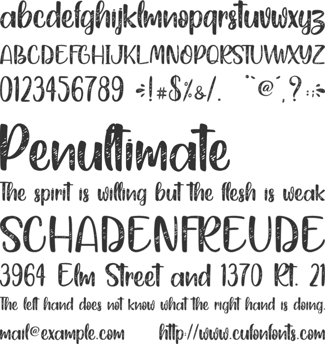 Black Parade - Personal Use font preview