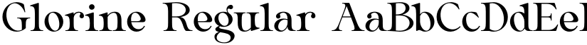 Glorine Regular font