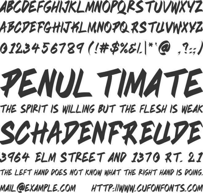 Riverbank font preview