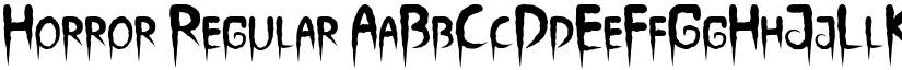 Horror Regular font