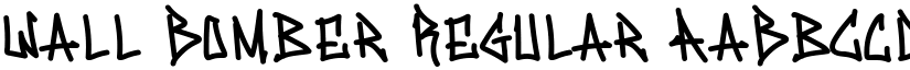 Wall Bomber Regular font