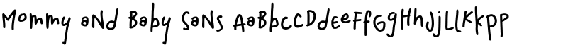 Mommy and Baby Sans font