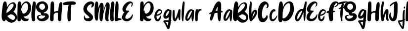 BRIGHT SMILE Regular font