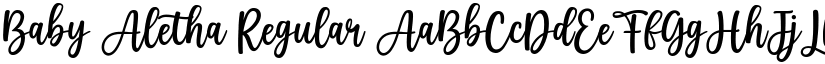 Baby Aletha Regular font