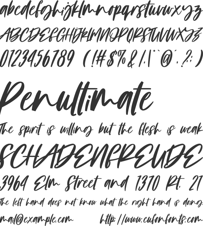 Linoela font preview