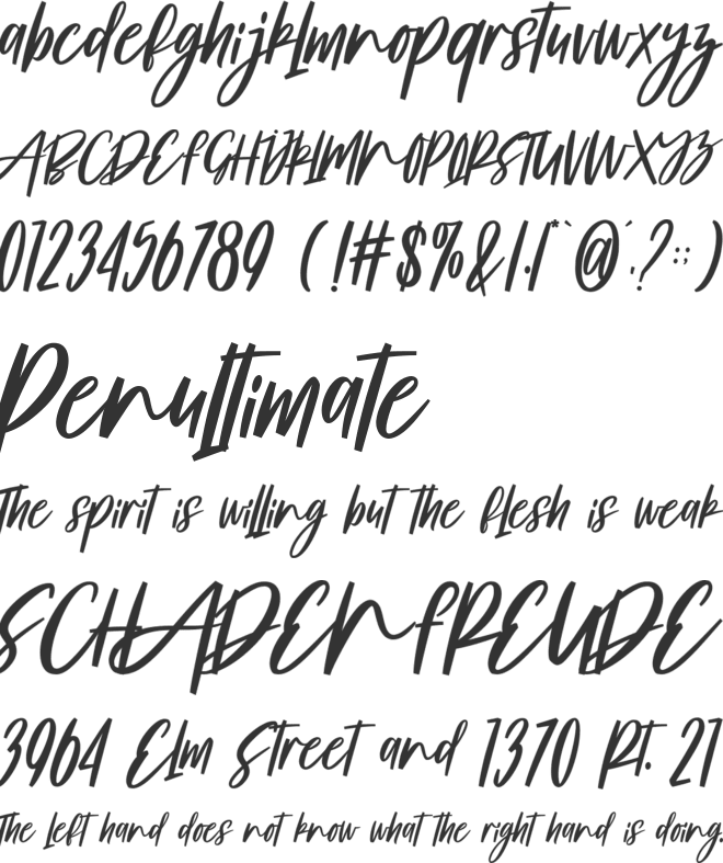 Maniola Jurtina font preview