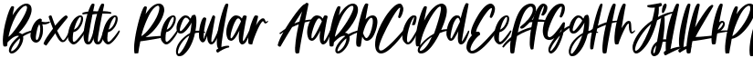 Boxette Regular font