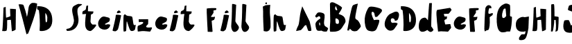 HVD Steinzeit Fill In font