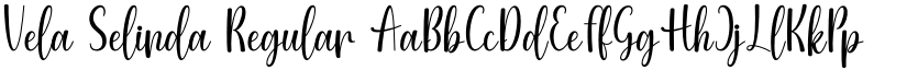 Vela Selinda font download