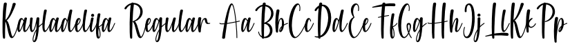 Kayladelifa Regular font