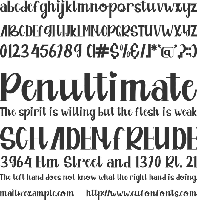 Bijack font preview