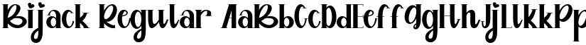 Bijack font download