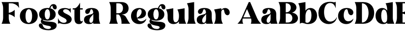 Fogsta Regular font