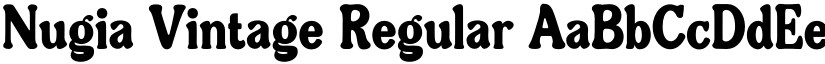 Nugia Vintage Regular font