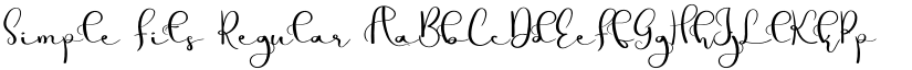 Simple Fits Regular font