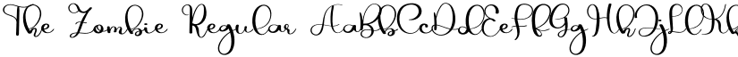 The Zombie Regular font