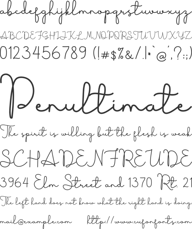 Boldie Love Blondie font preview