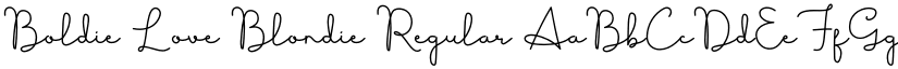 Boldie Love Blondie font download