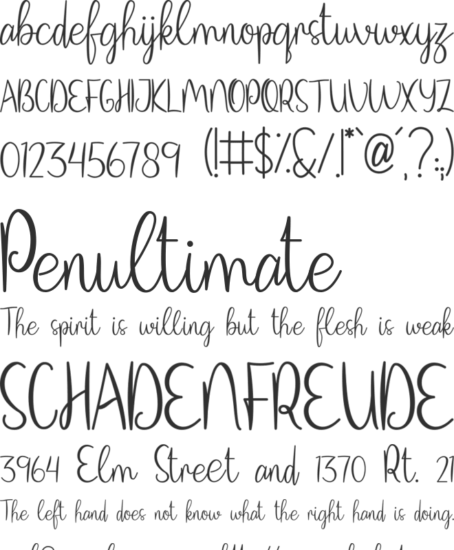 Christmas Goodwill font preview