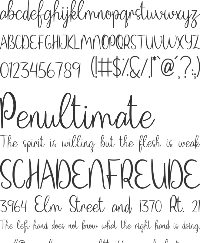 Christmas Goodwill font preview