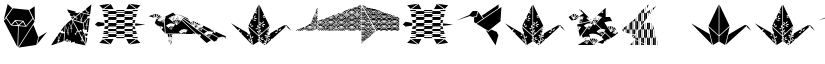 OrigamiBats font