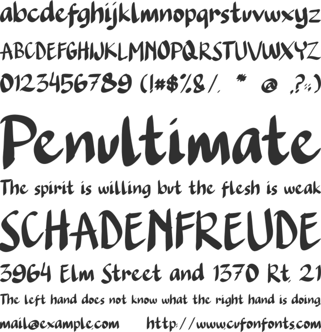 Camping Plan font preview