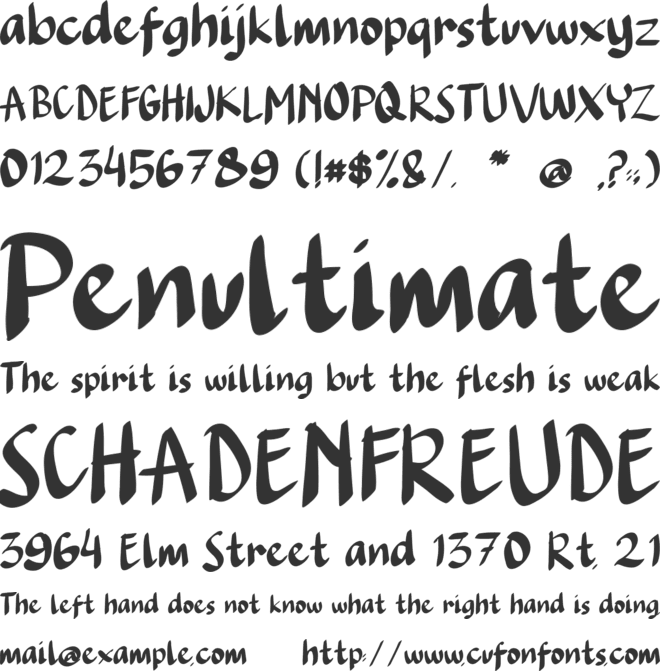 Camping Plan font preview