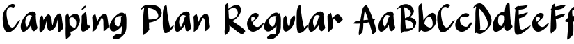 Camping Plan Regular font