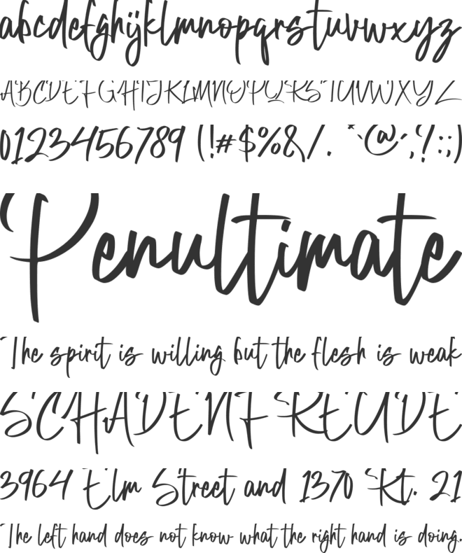 Hollow City font preview