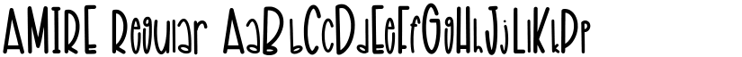 AMIRE Regular font