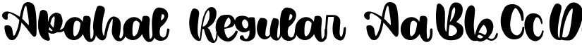 Apahal Regular font