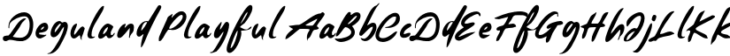 Deguland Playful font