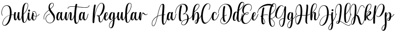 Julio Santa Regular font