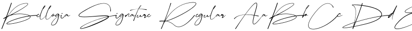 Bellogia Signature Regular font