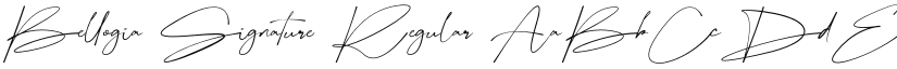 Bellogia Signature font download