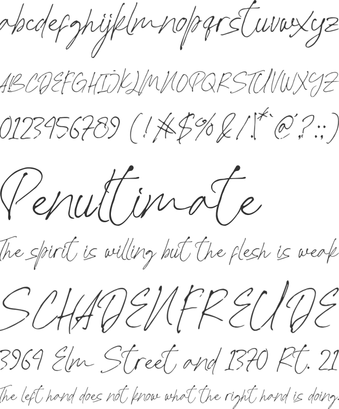 Sallim Besok font preview