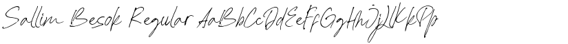 Sallim Besok Regular font