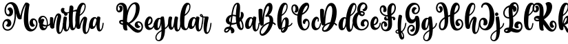 Monitha Regular font