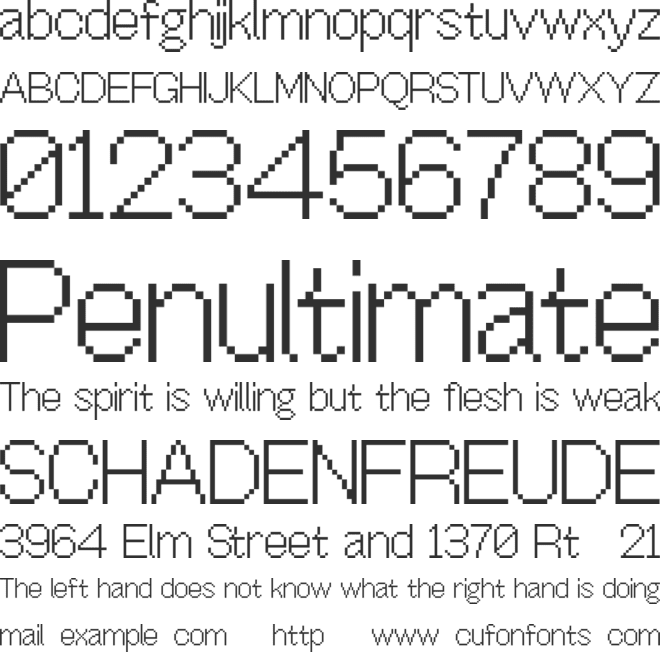 OffBit Trial font preview