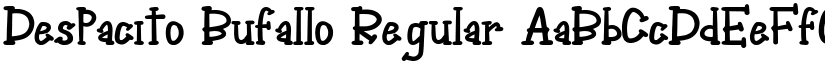 Despacito Bufallo Regular font