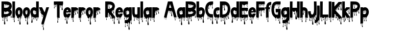 Bloody Terror Regular font