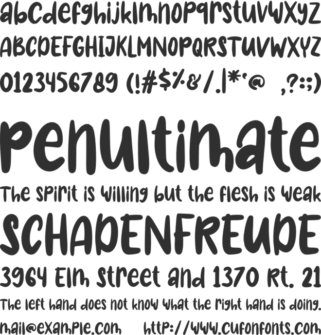 Magic Candy font preview