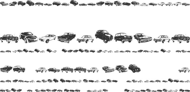 DJ Autocar font preview